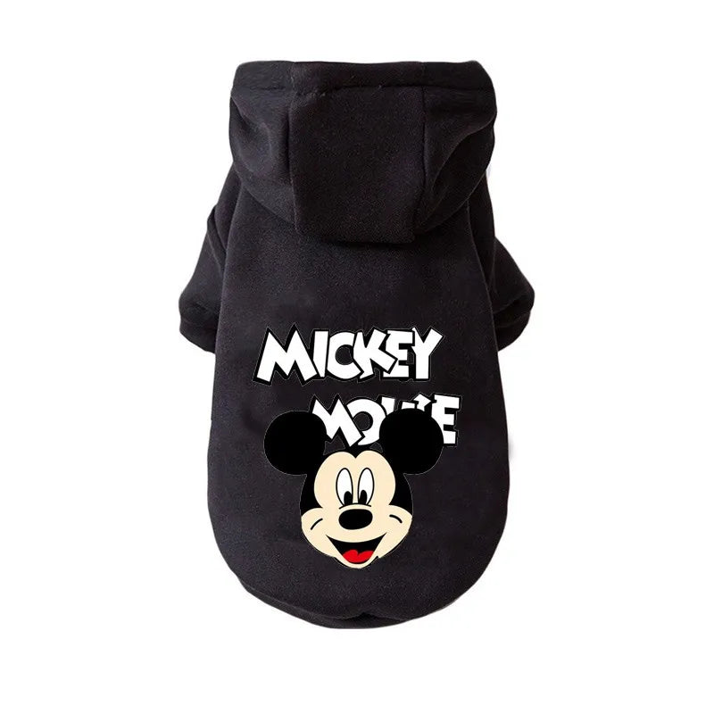 Disney Winter Pet Dog Clothes Cute Mickey Minnie dogs hoodies French Bulldog for Small Medium Dogs Sweatshirt Yorkshire perro