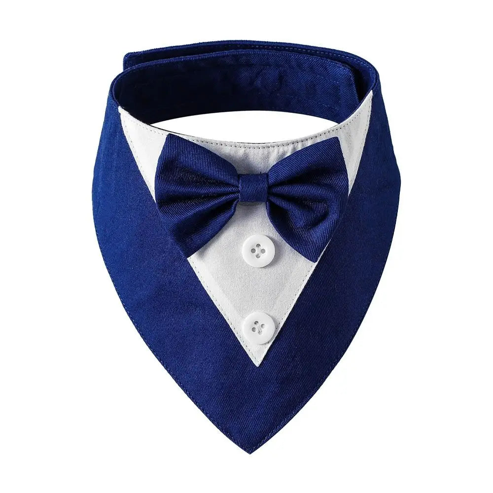 Comfortable Fashion Adjustable Tuxedo Bow Ties Pet Saliva Towel Formal Tie Bow Tie Collar Dog Necktie