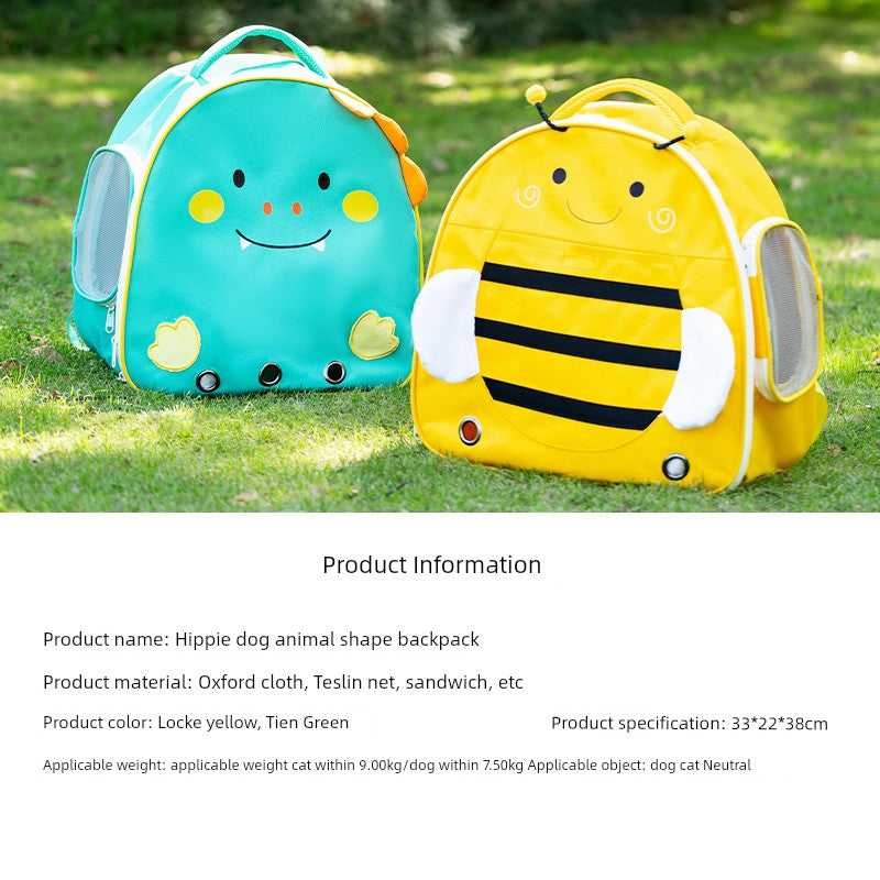 Portable Large Capacity Double-Shoulder Cute Anti-Stress Cat Bag