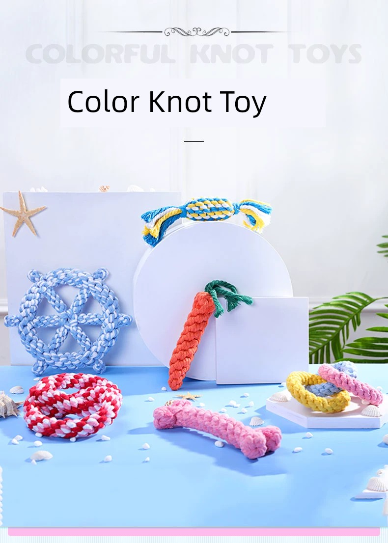 Dog Carrot Bite-Resistant Molar Rope Puppy Toy