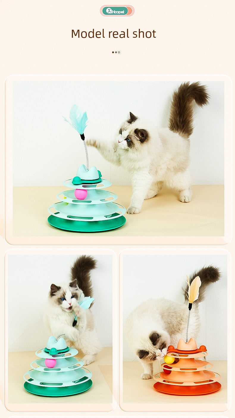 Cat Toy Self-Hi Relieving Stuffy Handy Gadget Cat Teaser Cat Turntable Ball Pet Cat Cat Cat Kittens Kitten All Products