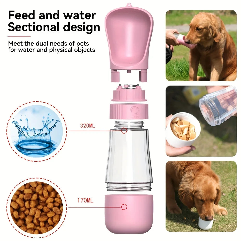 Portable Dog Water Bottle and Bowl Dispenser - Keep Your Pet Hydrated on the Go, Dog Outdoor Water Cup