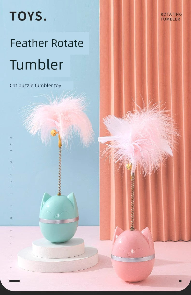 Toy Feather Bell Relieving Boredom Self-Hi Scratch-Resistant Cat