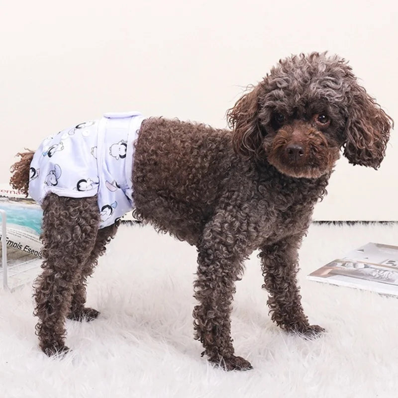 Washable Female Dog Diapers Reusable Dog Panties Menstruation Pet Physiological Safety Pants Adjustable Cat Diapers Pet Supplies