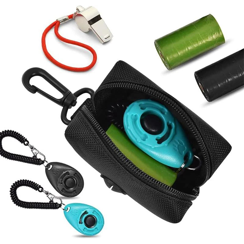 Pet Dog Poop Bag Holder Leash Attachment  Adjustable Mini Travel Garbage Bag Dogs Waste Poop Bags Dispenser Pet Cleaning Tools