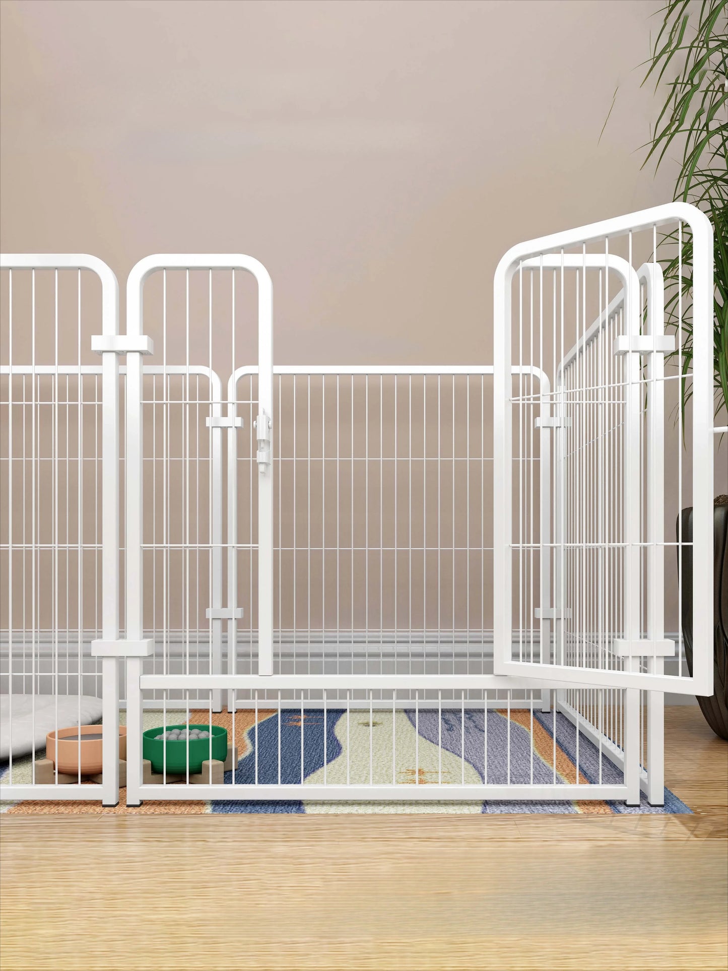 Heavy Duty Dog Puppy Playpen Foldable Dog Playpen Fence Heavy Duty Dog Exercise Fence for  Cat Rabbit Pet Exercise