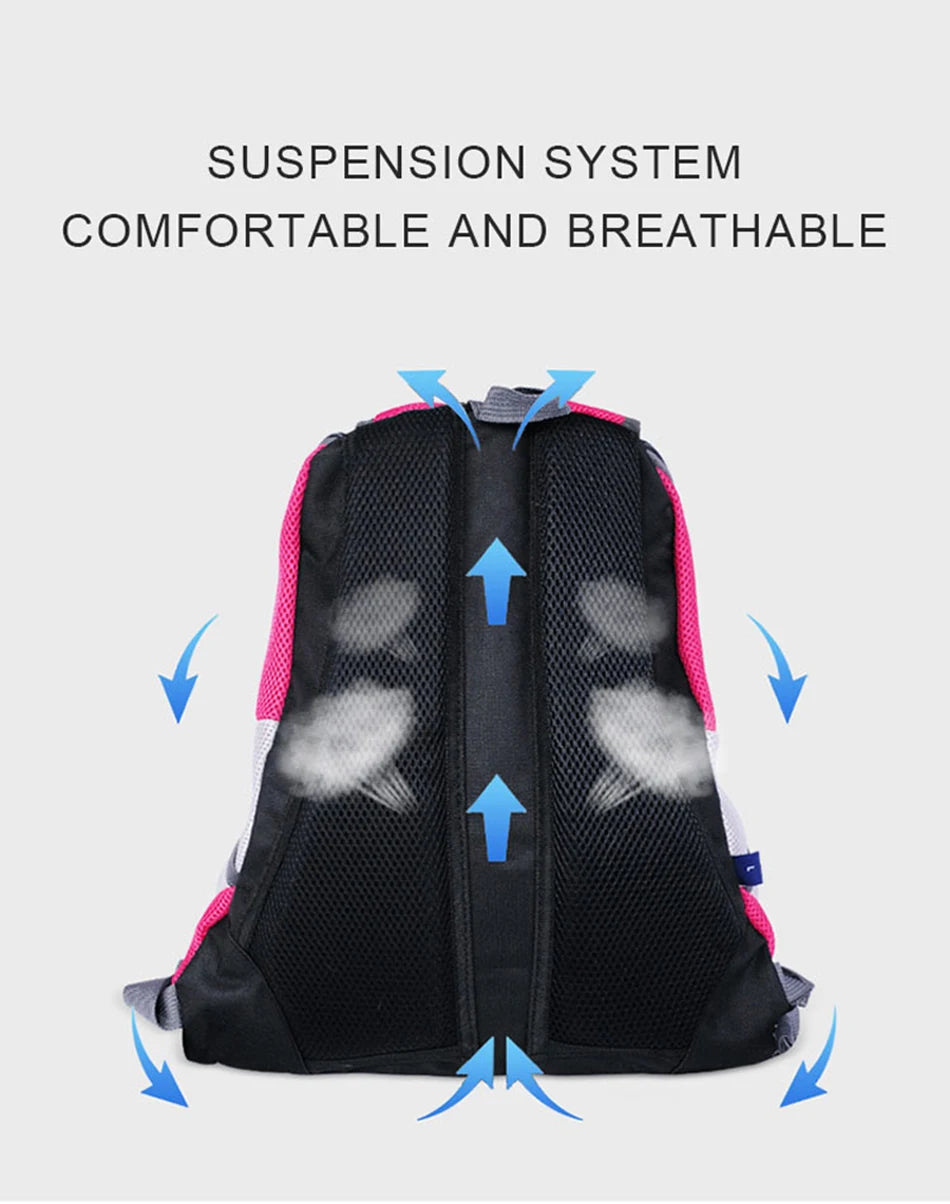 New Dog Pet Backpack Carrier Travel Bag Front Pack Breathable Adjustable with Safety Reflective Strips for Hiking Outdoor Cats