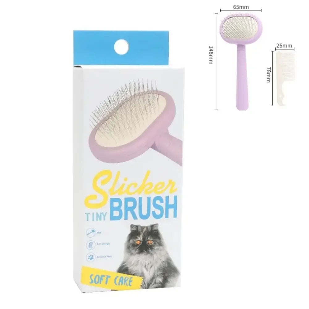 Pet Hair Shedding Comb Dog Cat Brush Grooming Long Hair Indoor Cats Brush Hair Remover Cleaning Beauty Slicker Pet Supplies