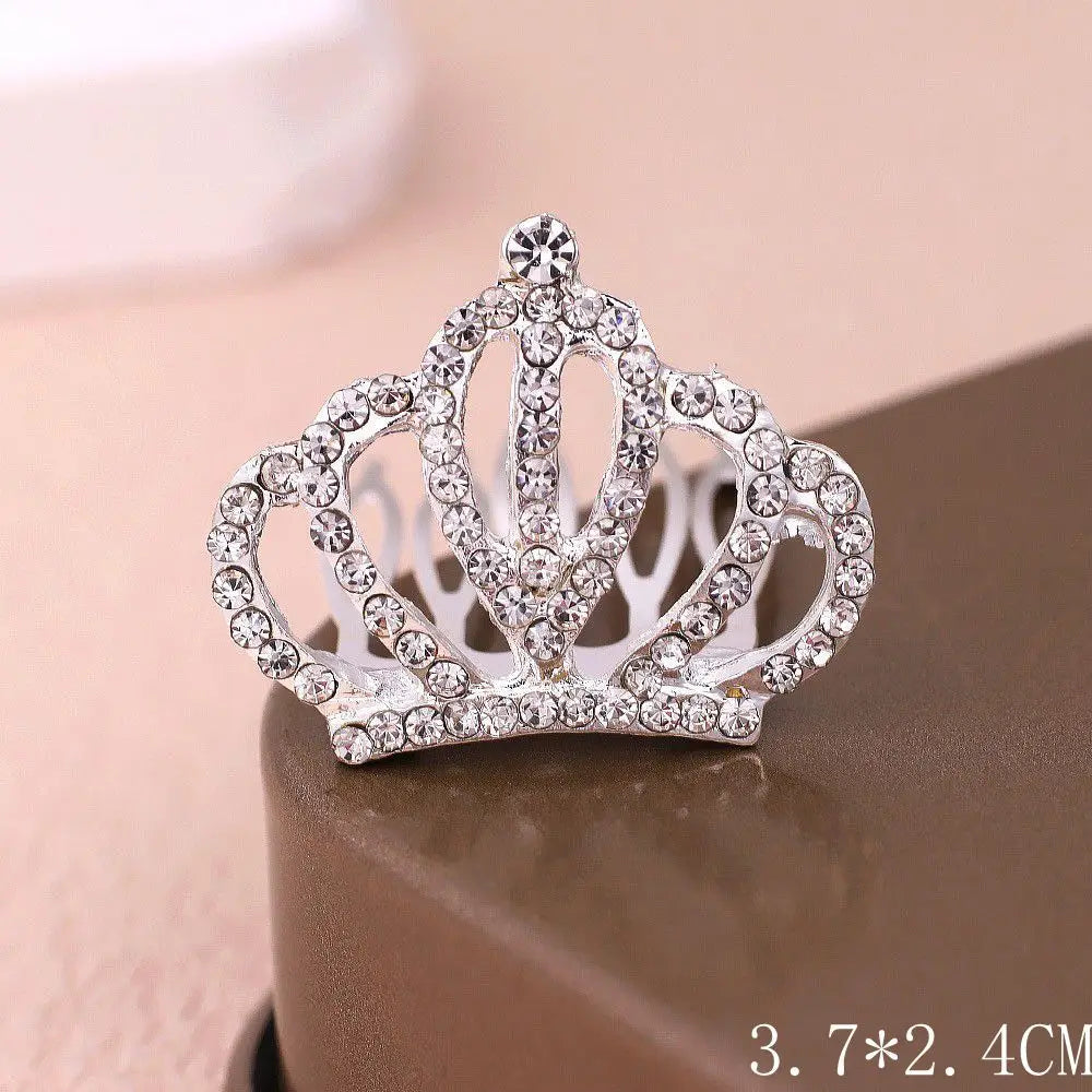 1/5pcs Bling High-grade Pet Hair Clip Crown Diamonds Hair Ornament Teddy Dog Cat Cute Pet Hairpin Puppy Hair Grooming Accesorios