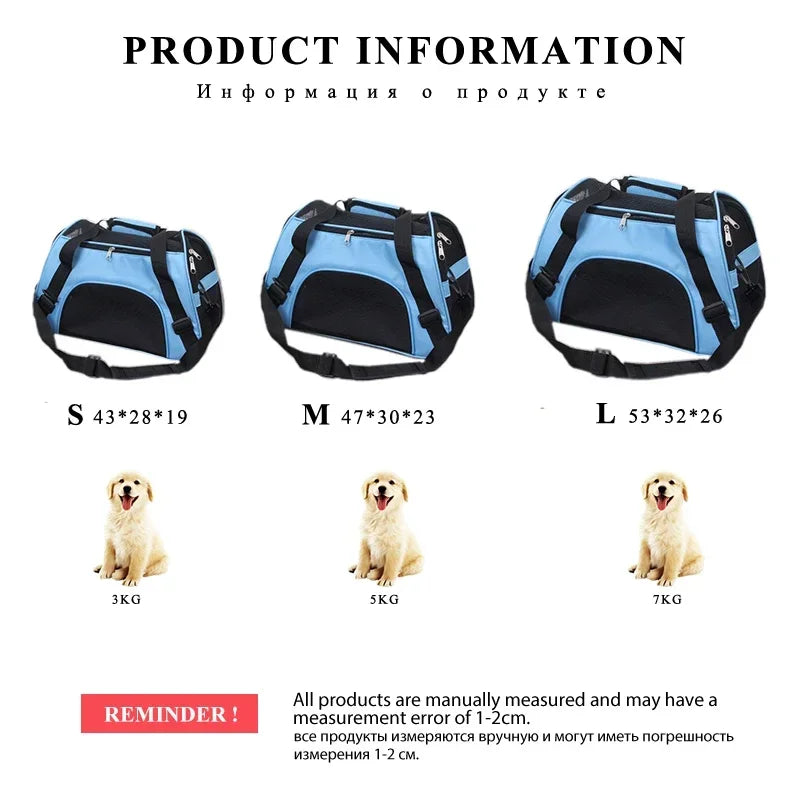 Sac de transport portable pour chien et chat, sac de voyage pour chiot, maille respirante, petit chien, chat, chien, tente d'extérieur, sac à main pour animaux de compagnie