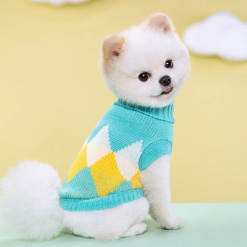 Soft Warm Dog Sweater Winter Dog Clothes for Chihuahua Bichon Knitting Sweater Small Medium Dogs Cats Puppy Coat Pet Apparel