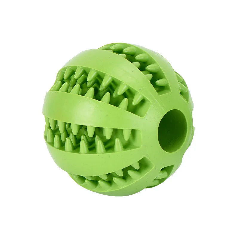 Dog Toy Ball Interactive Rubber Balls Puppy Chewing Toys Pet Tooth Cleaning Ball Cats Pets Food Treat Feeder Silicone Balls Toy