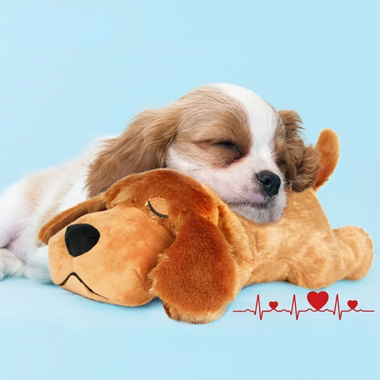 IFOYO Pet Heartbeat Puppy Behavioral Training Dog Plush Pet Comfortable Snuggle Anxiety Relief Sleep Aid Doll Durable Drop ship