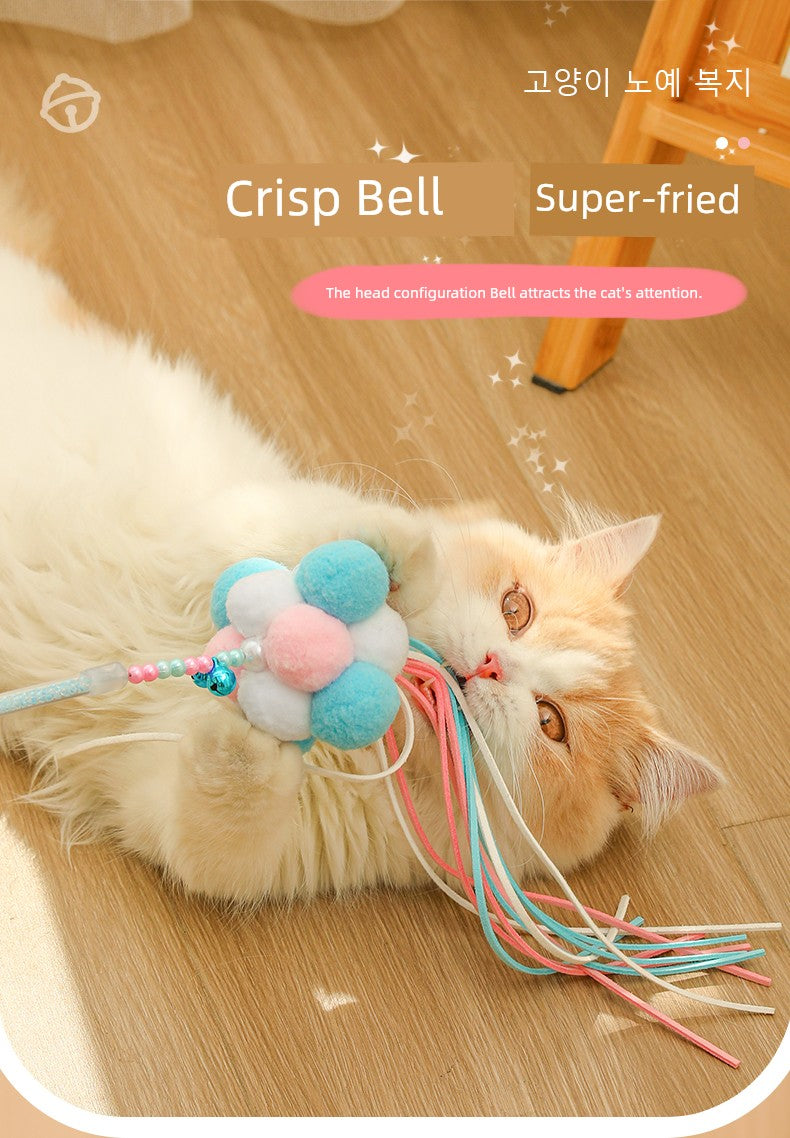 Relieving Stuffy Handy Gadget Retractable Replacement Head Cat with Bell