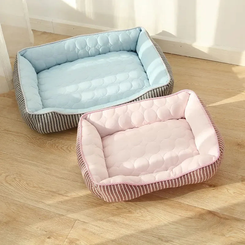 Dog's and Cat's Nest Summer Pet Cool Feeling Deep Sleep Ice Silk Cool Nest Pet Cooling Nest Summer Pet Supplies