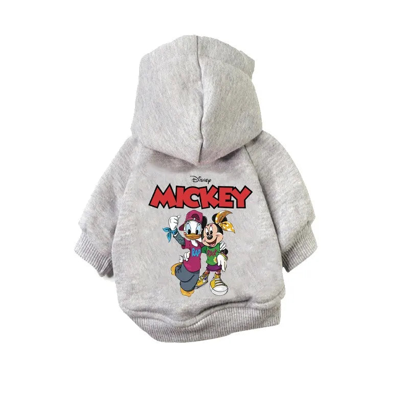 2024 New Disney Pet Dog Clothes Minnie Mouse Hoodie Companion Cozy Puppy Small Medium Dog Sweatshirt French Chihuahua Pug S-xxl