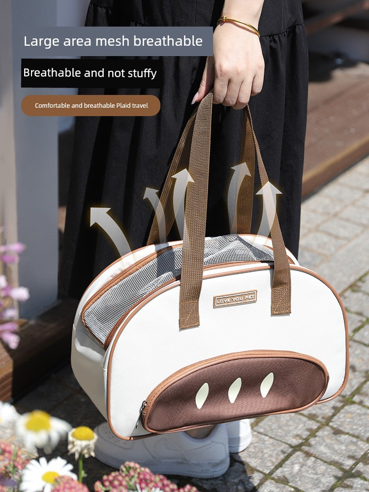 Portable Summer One Shoulder Breathable Rabbit Anti-Stress Cat Bag