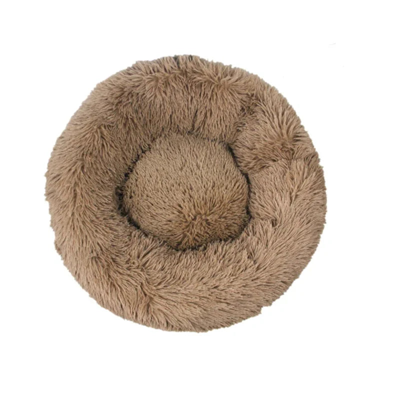 Round Cat Beds House Soft Long Plush Best Pet Dog Bed For Dogs Basket Pet Products Cushion Cat Bed Cat Mat Animals Sleeping Sofa