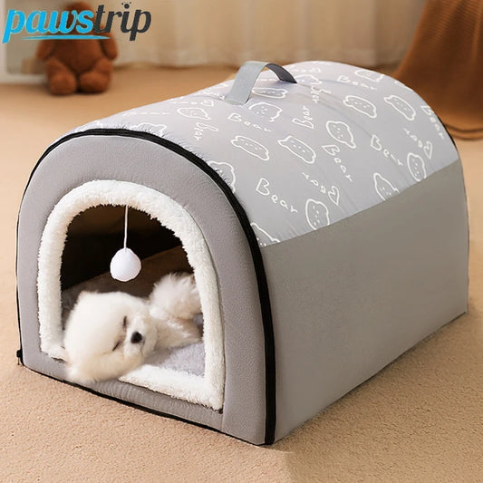 Winter Warm Pet Dog Bed for Small Medium Dogs Removable Dog Sleeping Bed Puppy Bed Kennel Dog Accessories