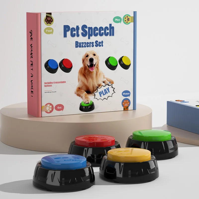 Pet Training Buttons Recordable Pet Talking Toys Pet Interactive toys Speech Buttons Speech Button for Dogs of All Sizes