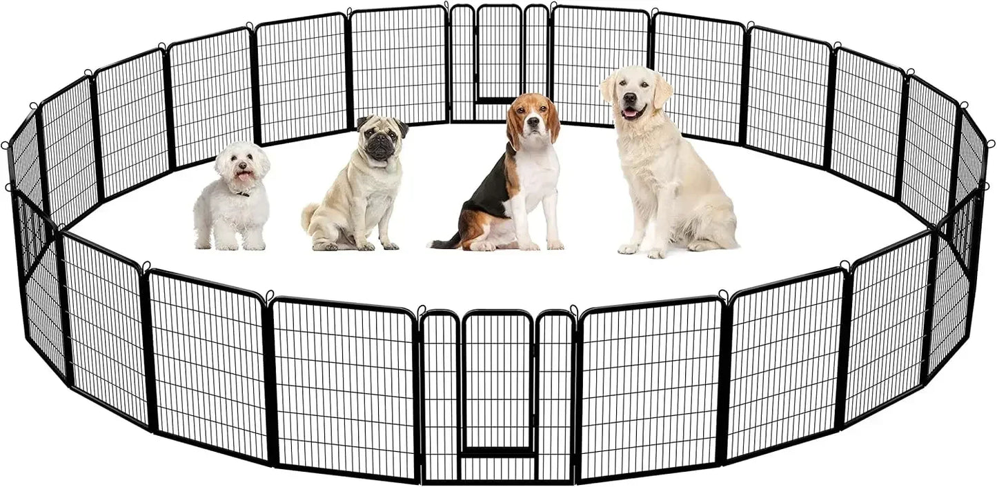 Dog Playpen Outdoor, Indoor Pen for Large/Medium/Small Dogs Animals Portable Playpen for RV Camping Garden Yard, Dog Fences