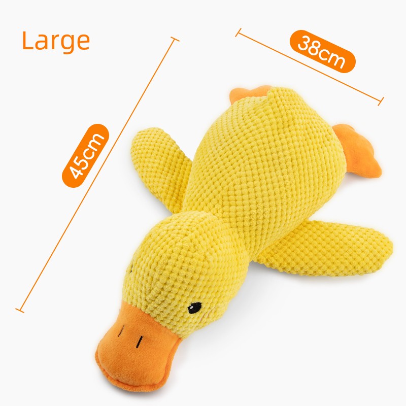 Relieving Boredom to Sleep with Yellow Duck Self-Hi Dog