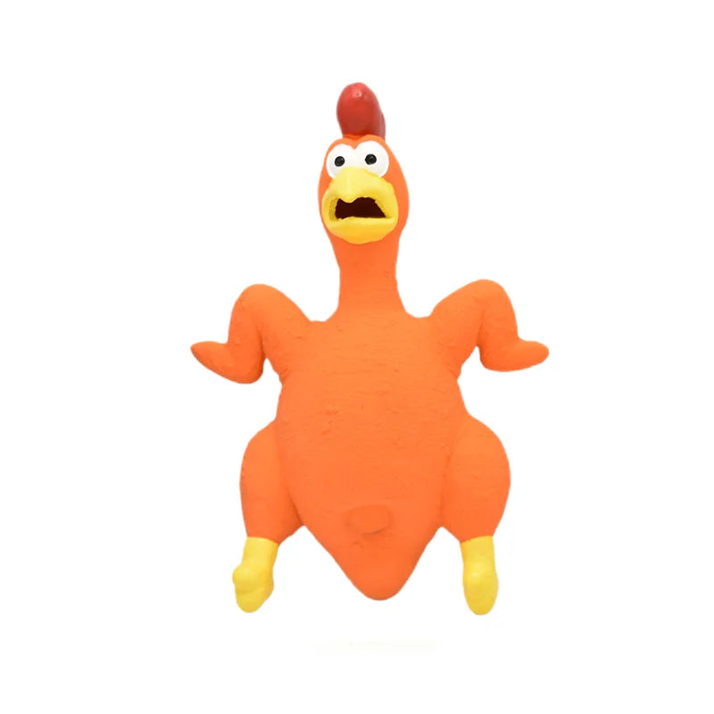 Squeaky Dog Rubber Toys Dog Latex Chew Toy Chicken Animal Bite Resistant Puppy Sound Toy Dog Supplies For Small Medium Large Dog