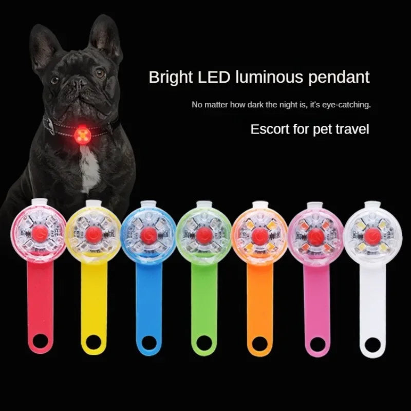 LED Pet Dog Cat Collar Pendant Night Safety Cat Luminous Light IPX7 Waterproof Flashing Harness With Light for Dog Accessories