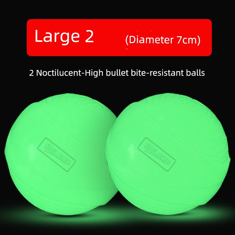 Super Elastic Dog Luminous Ball Luminous Elastic Ball Toy Bite-Resistant Relieving Stuffy Large, Medium and Small Dogs Molar Pet Toy