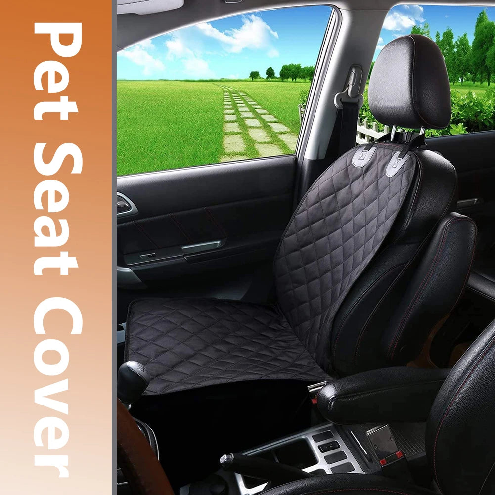 Dog Car Front Seat Cover Waterproof Non-Slip Pet Cat Dog Carrier Folding Pet Cat Dog Carrier Mat Seat Cover for Cars Trucks SUV