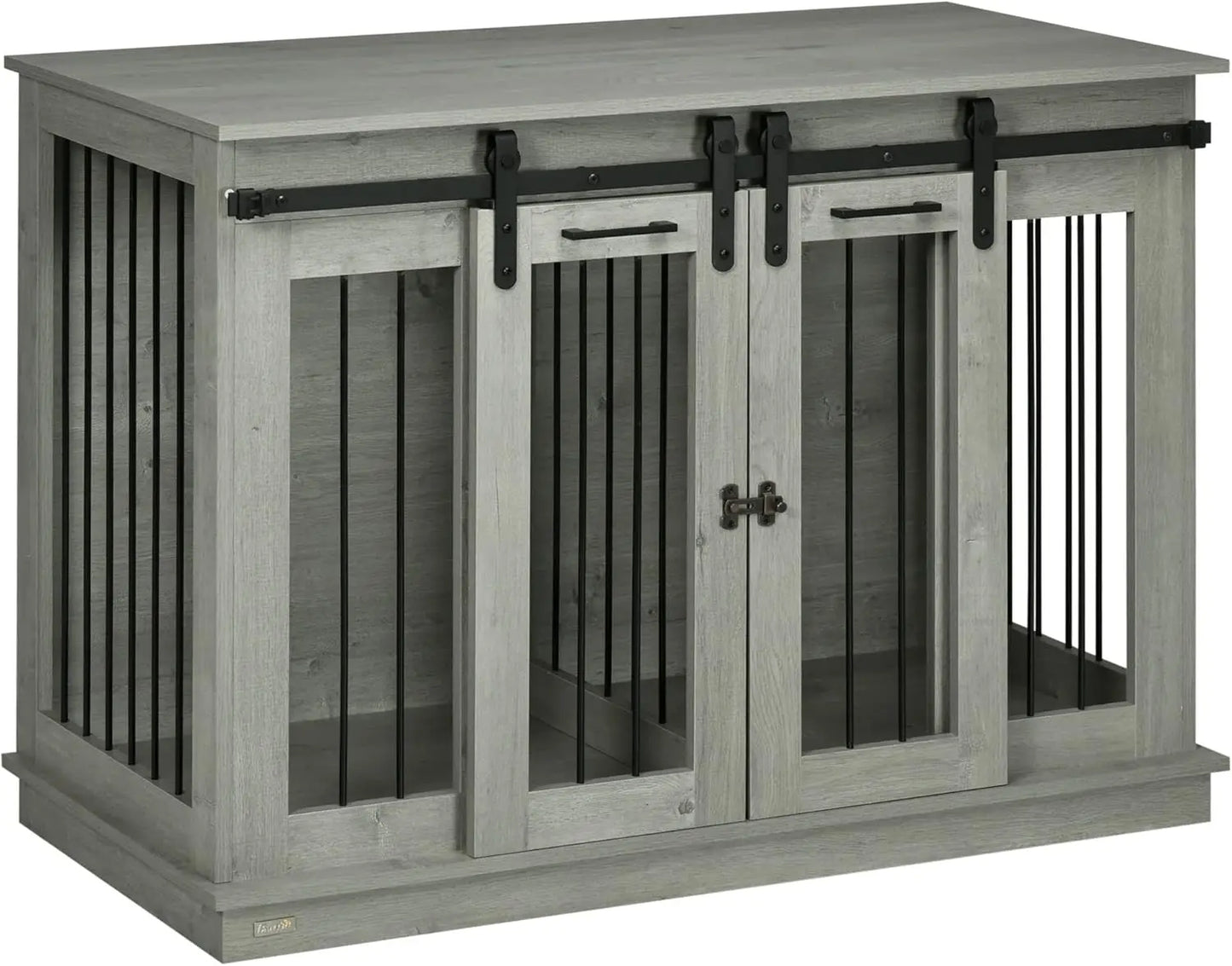 US Dog Crate Furniture with Divider, Dog Crate End Table for Small to Large Dogs, Large Indoor Dog Kennel