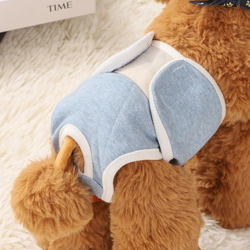 Reusable Female Dogs Diaper Pants Sanitary Female Dog Pants Diapers For Dogs Menstruation Pet Cat Physiological Shorts Girl