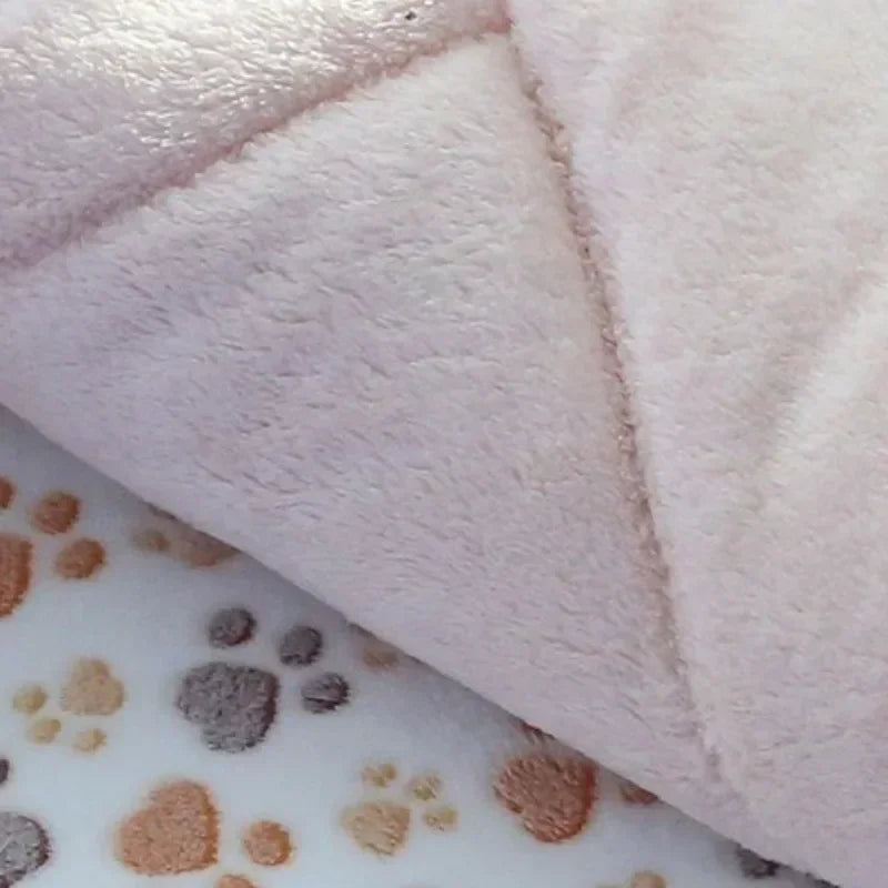 Soft Thickened Plush Pet Bed House Cats Dog Mat Winter Warm Square Sleeping Dogs Puppy Nest  Cushion Portable For Pet Cats Bed