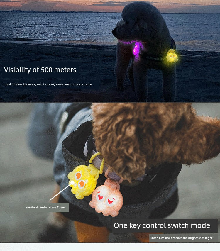 Anti-Discard Collar Night Luminescent Lamp Pet Dog