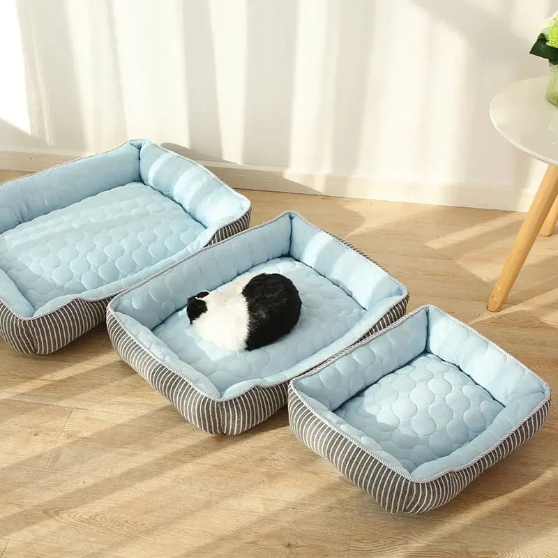 Dog's and Cat's Nest Summer Pet Cool Feeling Deep Sleep Ice Silk Cool Nest Pet Cooling Nest Summer Pet Supplies