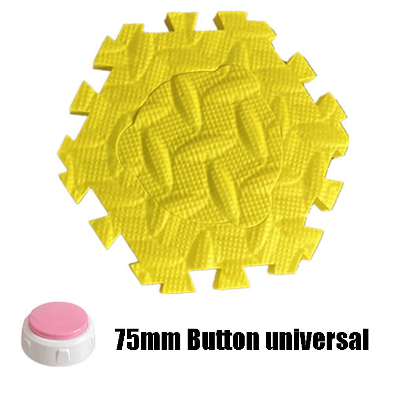 Pet Voice Recording Button Puzzle Pad Dogs Cats Training Communication No Buttons Anti Slip Eva Mat Interactive Toy Pet Supplies