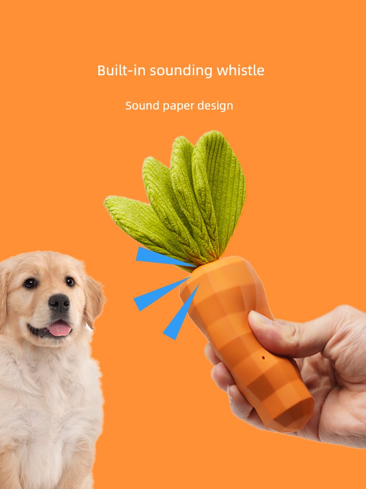 Toy Carrot for Dogs Stuffed Dog Toy