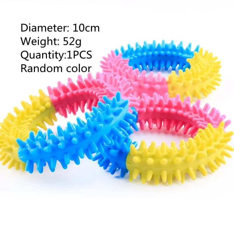 Cute Dog Toy Chew Rubber Toys for Small Dog Bite Resistant Non-toxic Pet Puppy Toys Interactive Training Pet Toys