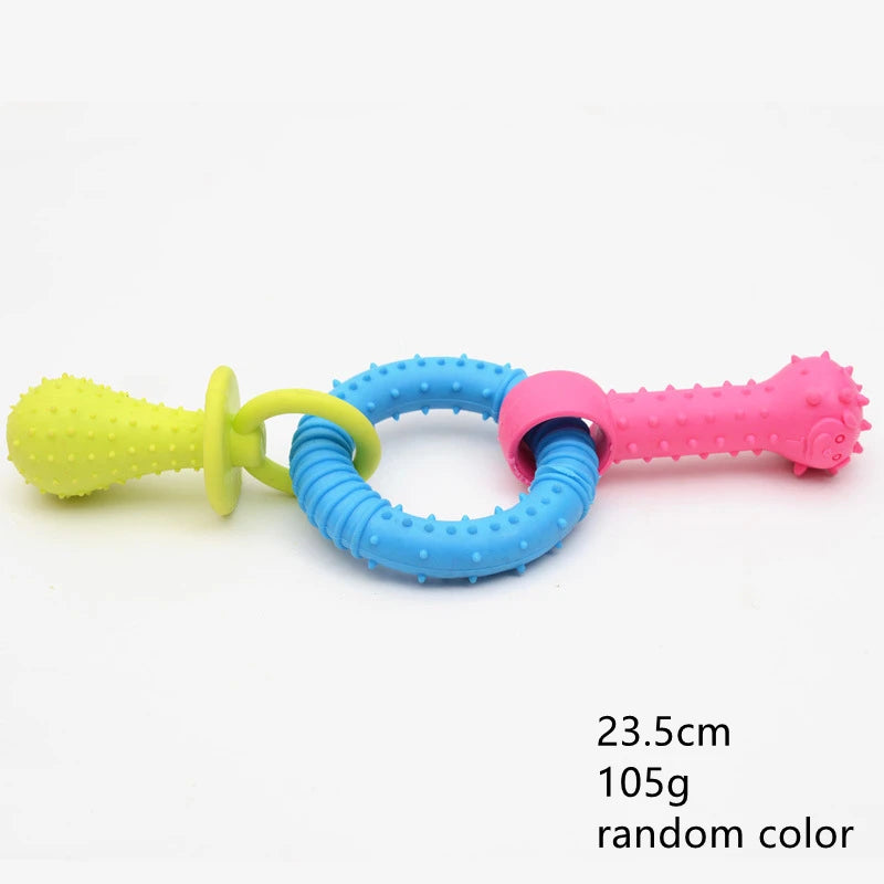 1PCS Pet Toys for Small Dogs Rubber Resistance To Bite Dog Toy Teeth Cleaning Chew Training Toys Pet Supplies Puppy Dogs Cats