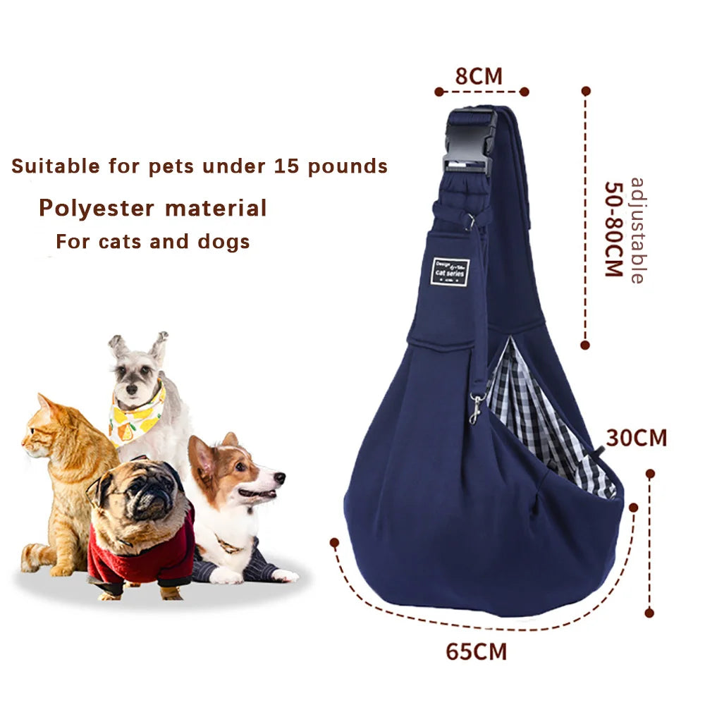 Folding Dog Backpack Breathable Pet Outing Bag Pet Bag Shoulder Crossbody Cat Bag Adjustable Strap For Pets Under 15KG