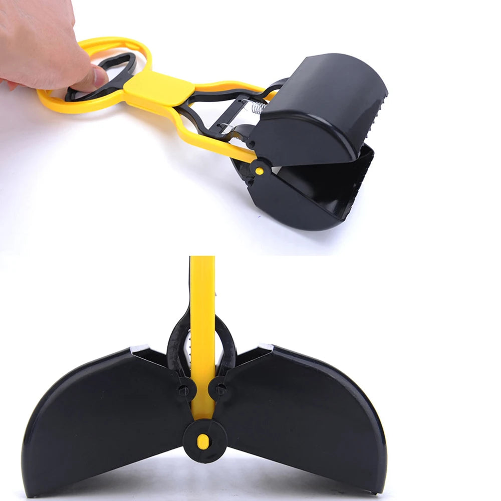 Pet Pooper Scooper Dogs Shit Clip Long Handle Jaw Poop Scoop Outdoor Animal Feces Cleaner Picker Excrement Collector Clean Tools