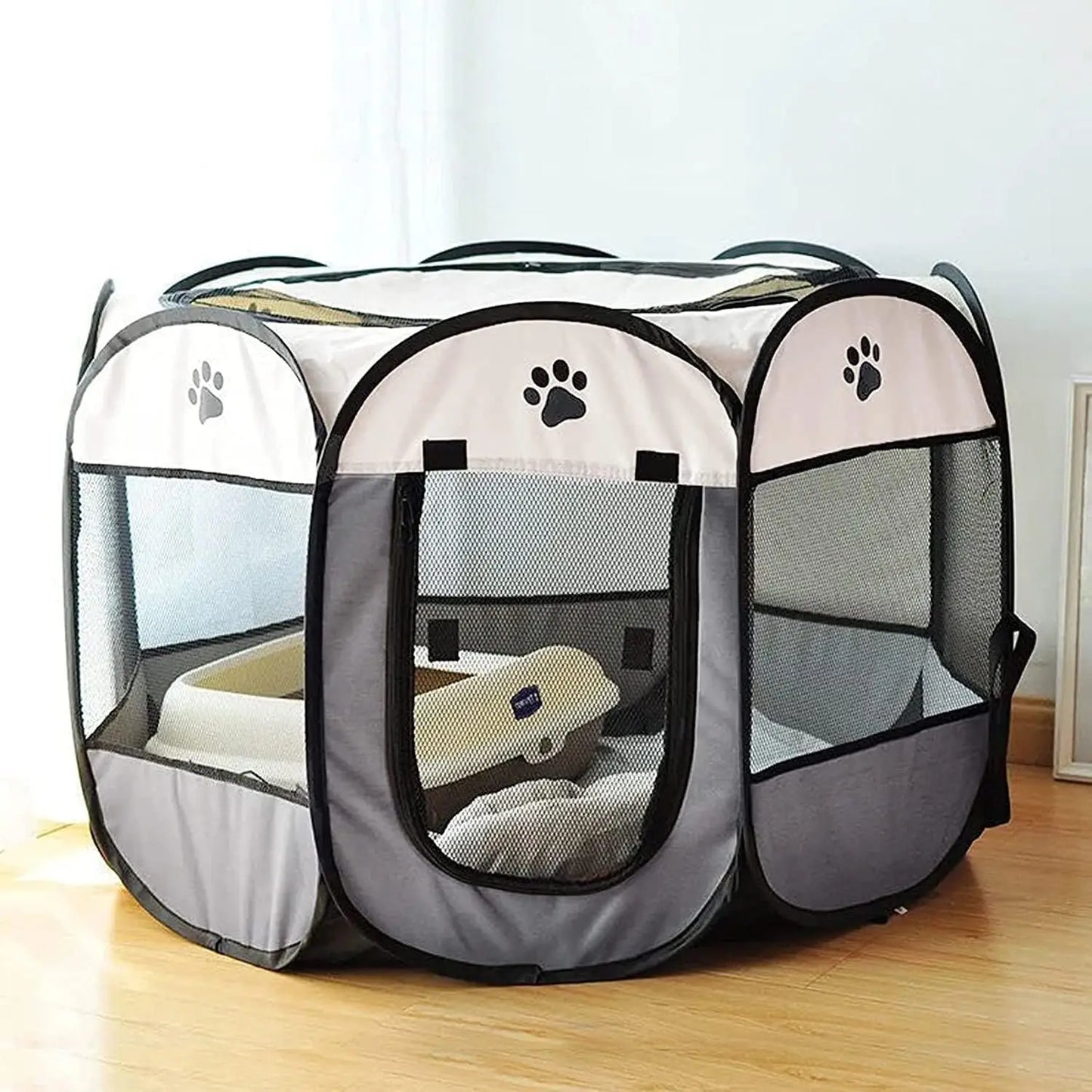 Tente pliable pour chat, cage pour animaux de compagnie, clôture, parc pour chien, maison d'extérieur pour animaux de compagnie pour petit et grand chien, chenil pour chat, abri portable pour chiots