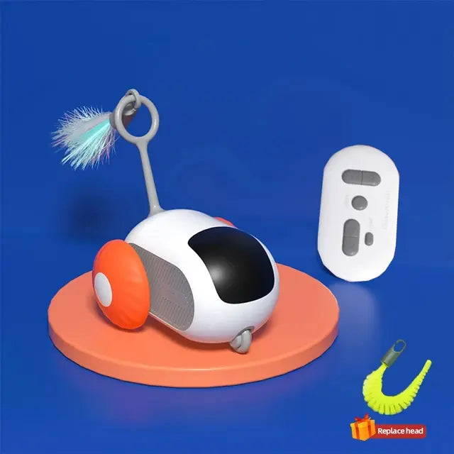 Jouet intelligent pour chat, voiture télécommandée automatique, fournitures interactives pour animaux de compagnie