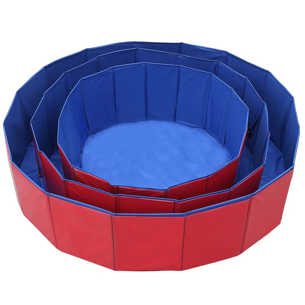 Piscine pliable en PVC pour chien, baignoire pour animaux de compagnie, piscine de lavage, baignoire intérieure et extérieure, piscine de refroidissement d'été, fournitures pour chiens et animaux de compagnie